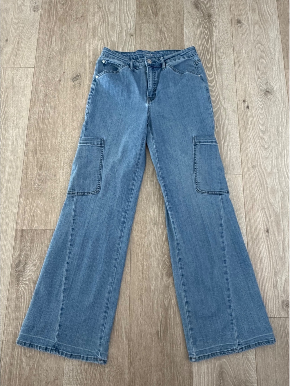 Seven7 wide leg crop jeans